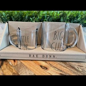Brand New Rae Dunn Big Cup Little Cup Mug Set